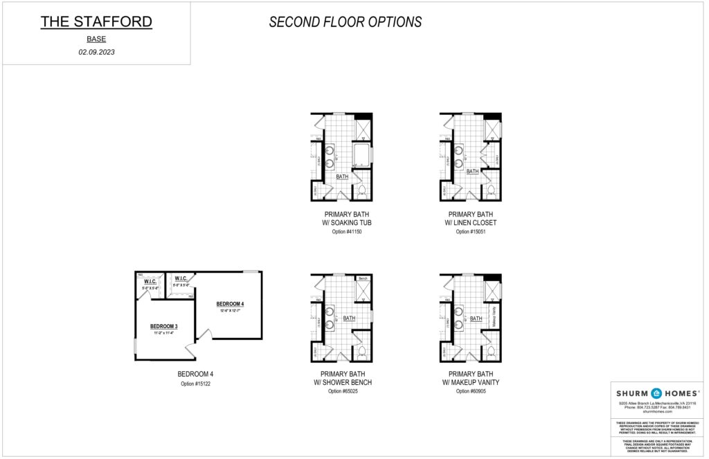Explore the second-floor options at Shurm Homes, with versatile layouts for bedrooms and bathrooms. Perfectly designed whether you're near Stafford or a bustling dispatch station.
